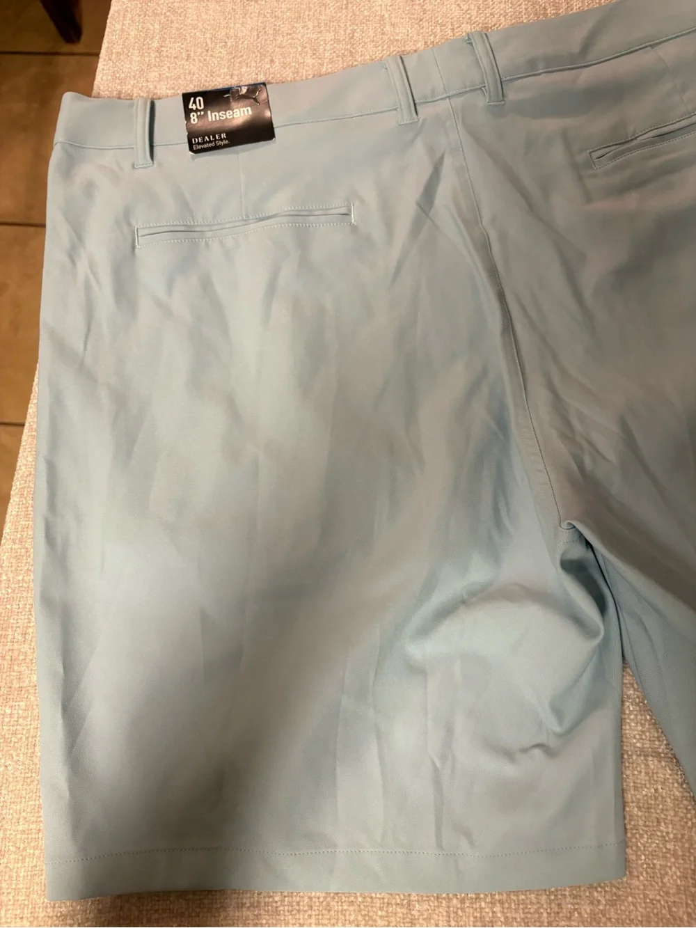 NWT Pale Blue/Green Men’s Puma Dealer Enjoy Golf Shorts - Size 40
